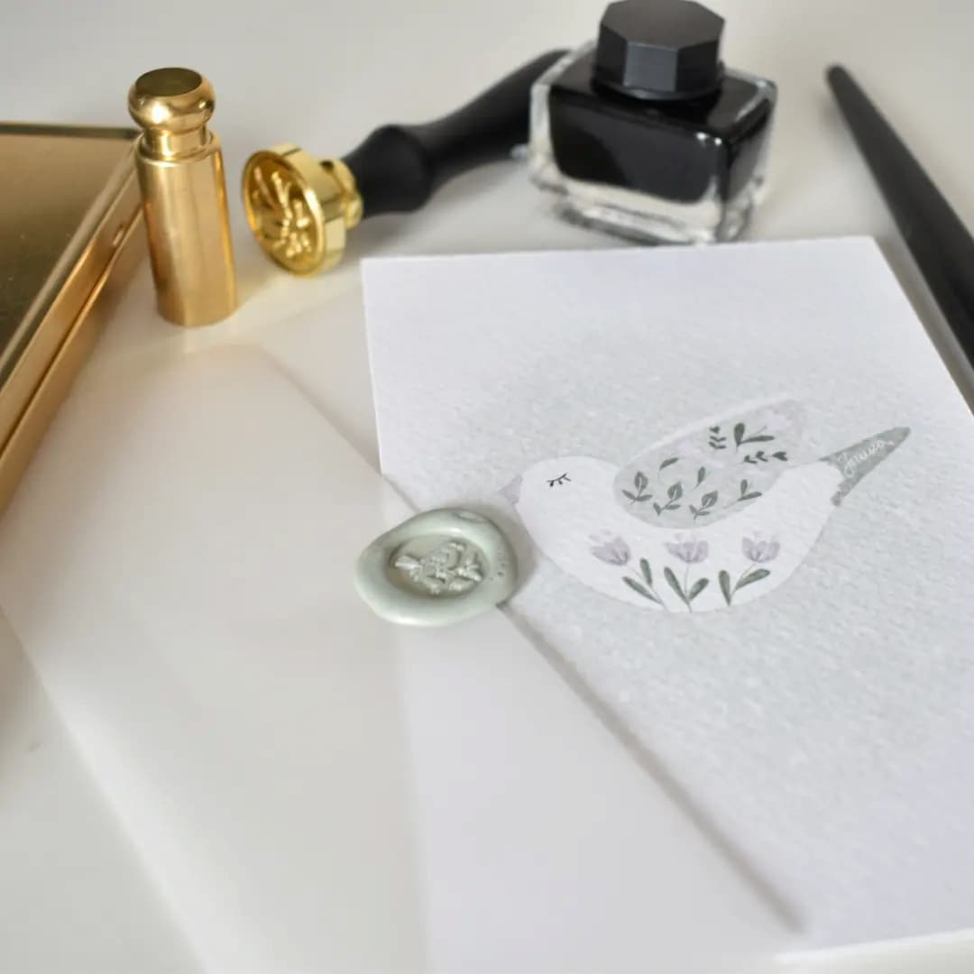 White dove postcard