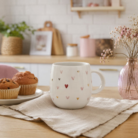 Love – handmade porcelain mug with 24k gold, by Joska Handmade