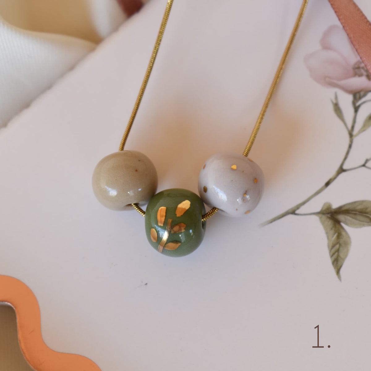 Three Beads Necklace