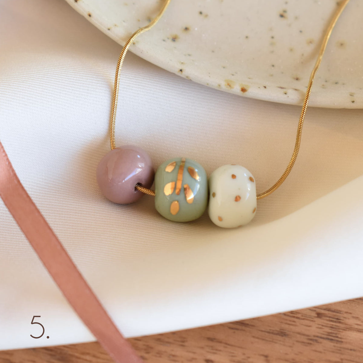Three Beads Necklace