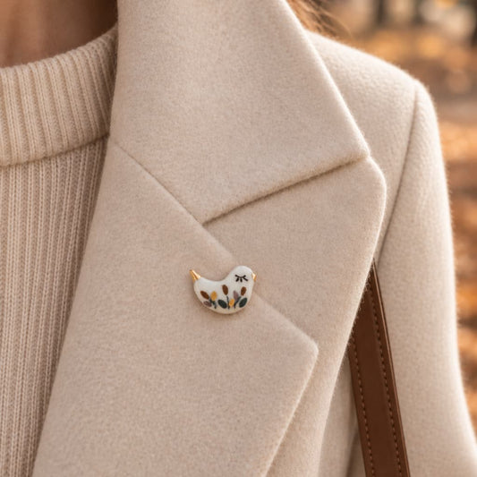 Little Fall Bird Brooch