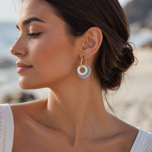 Sea drop earrings