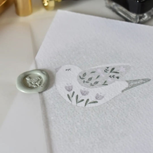 White dove postcard